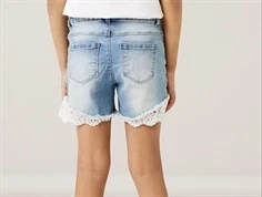 Name It shorts medium blå denim med blonde